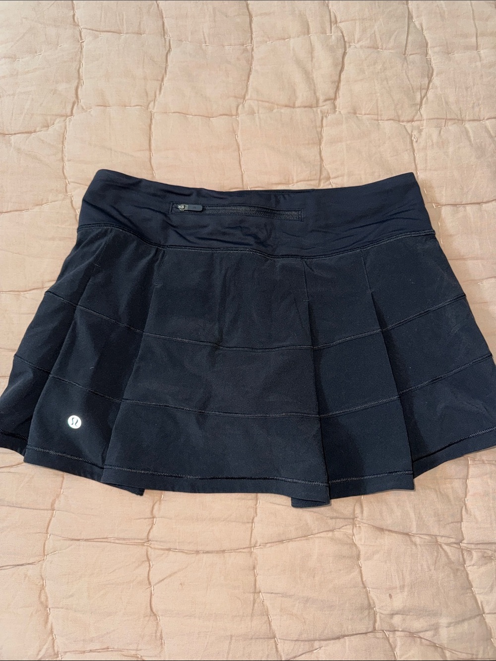 lululemon athletica Black Tennis Skirt with Zip Pocket